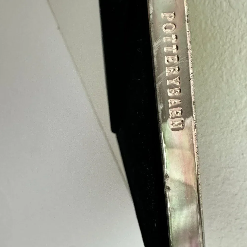 Pottery Barn Silver Stainless Steel Frame 